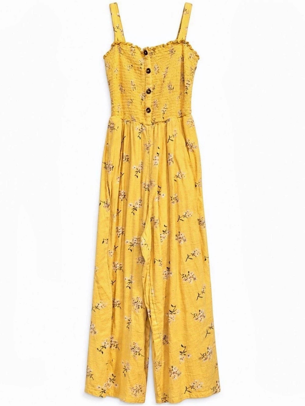 Hollister Floral jumper in Yellow Size Small